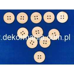 SKLEJKA #3mm Guzik 4cm / Cena 1szt ( nr.5 szerszy rozstaw otworów ) , krawieckie, szycie